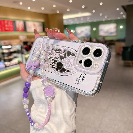 Pretaco Light Purple Pattern Phone Case – Shockproof TPU, Cute & Stylish