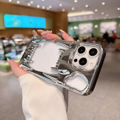 Chrome Skull Fang iPhone Case