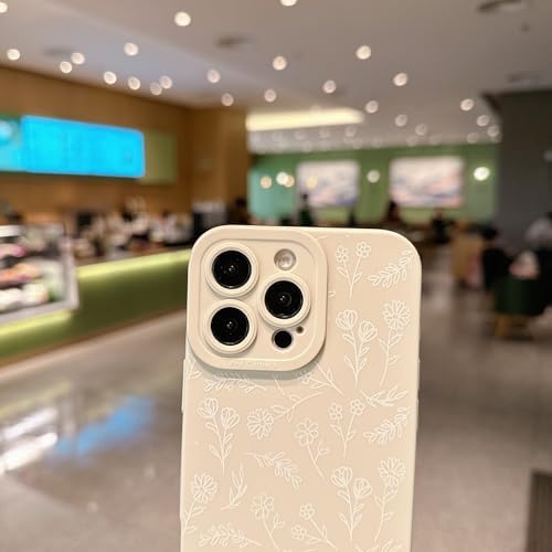 Pretaco White Flower Silicone Phone Case – 2-in-1 with Lanyard Strap