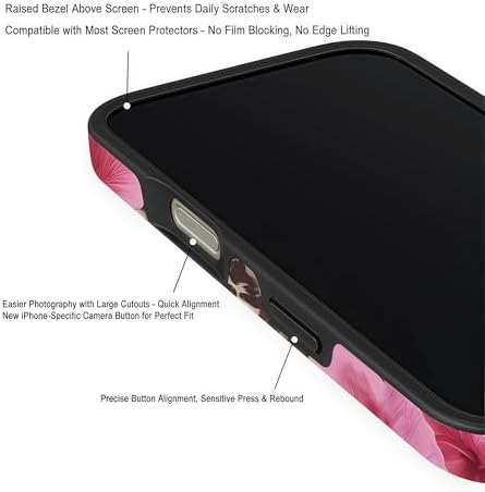 Pretaco Tropical Hibiscus Leopard Phone Case – Premium Dual-Layer