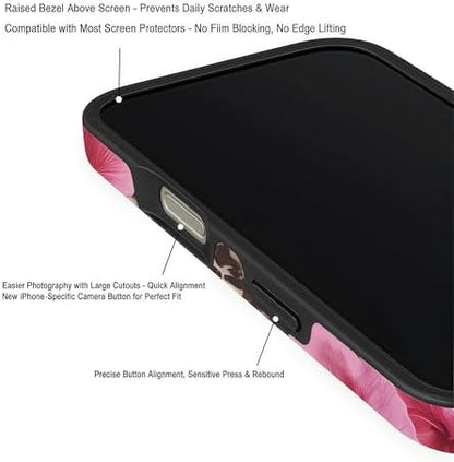 Pretaco Tropical Hibiscus Leopard Phone Case – Premium Dual-Layer
