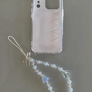 Pretaco Papaya Orange Stripe Phone Case – IMD HD Print with Wrist Charm