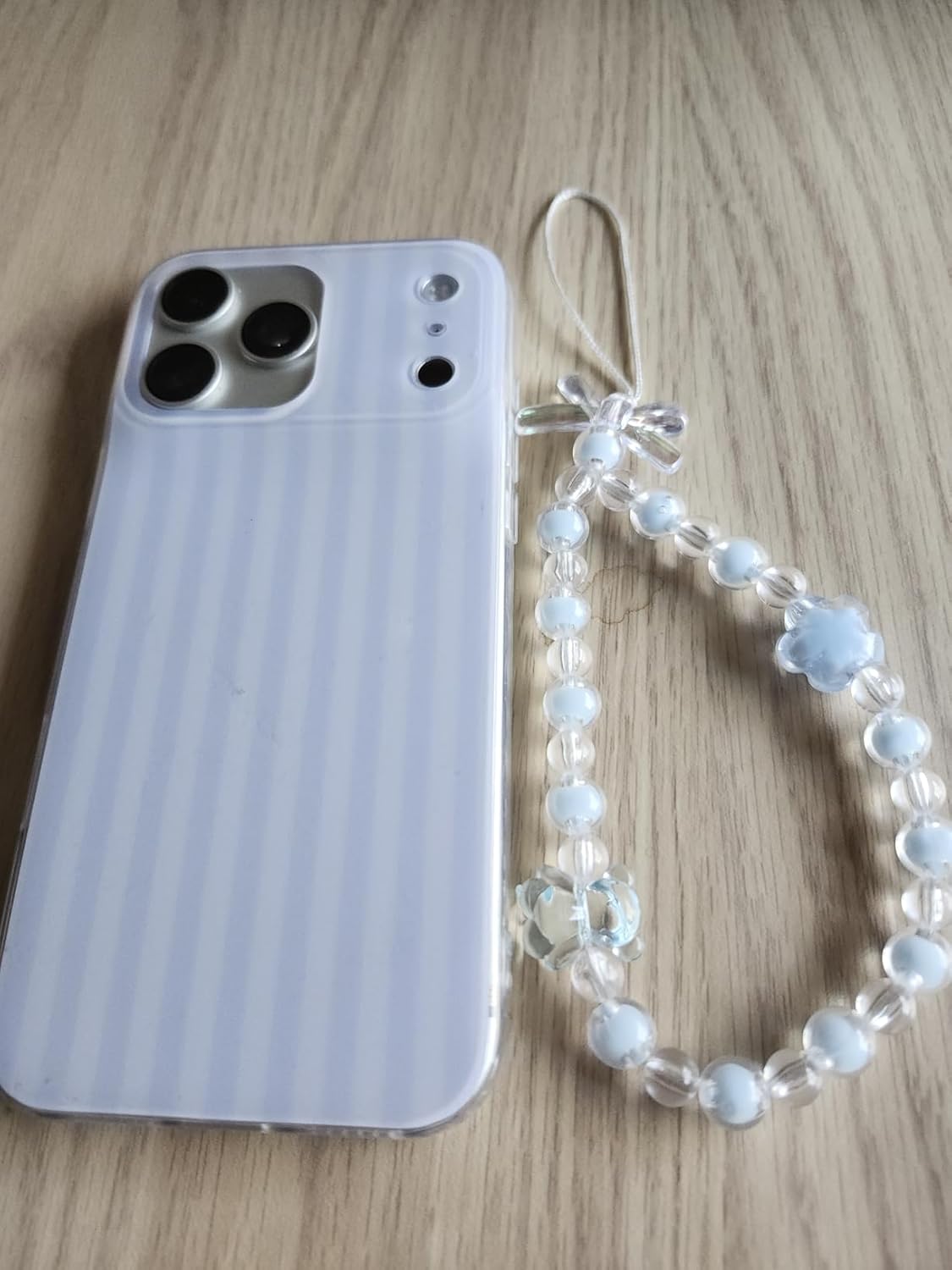 Pretaco Papaya Orange Stripe Phone Case – IMD HD Print with Wrist Charm