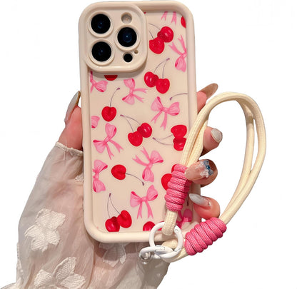 Pretaco Ditsy Florals Phone Case – Adjustable Anti-Drop Wrist Strap