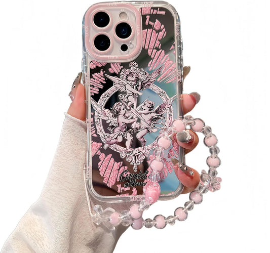 Pretaco Angel Cupid Pattern Phone Case – Shockproof TPU, Cute & Stylish