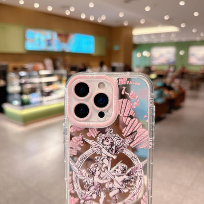 Pretaco Angel Cupid Pattern Phone Case – Shockproof TPU, Cute & Stylish