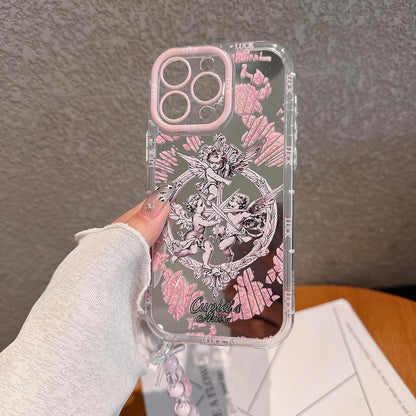 Pretaco Angel Cupid Pattern Phone Case – Shockproof TPU, Cute & Stylish