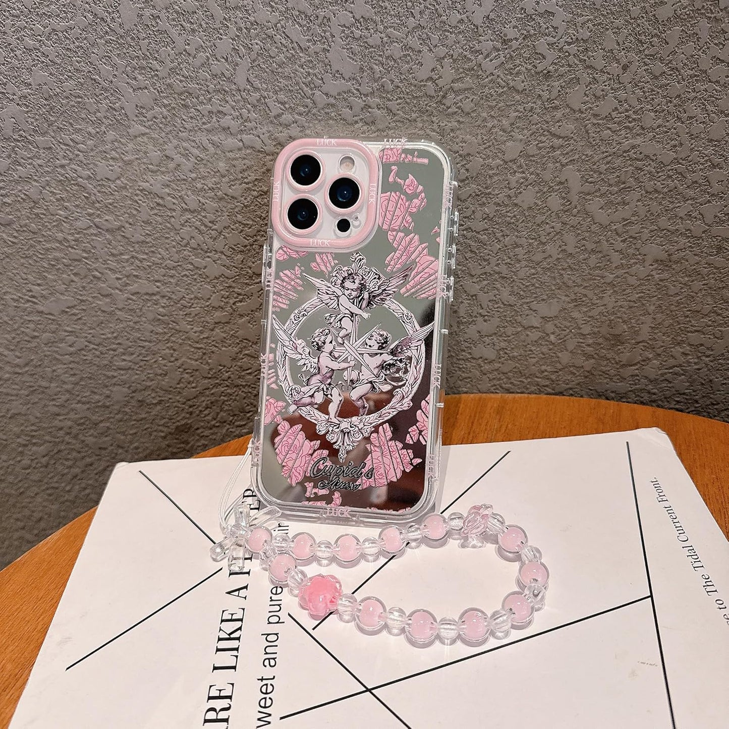 Pretaco Angel Cupid Pattern Phone Case – Shockproof TPU, Cute & Stylish