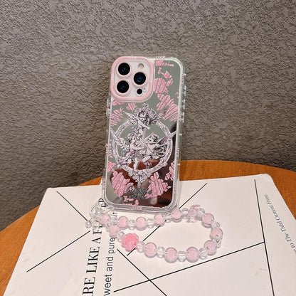 Pretaco Angel Cupid Pattern Phone Case – Shockproof TPU, Cute & Stylish