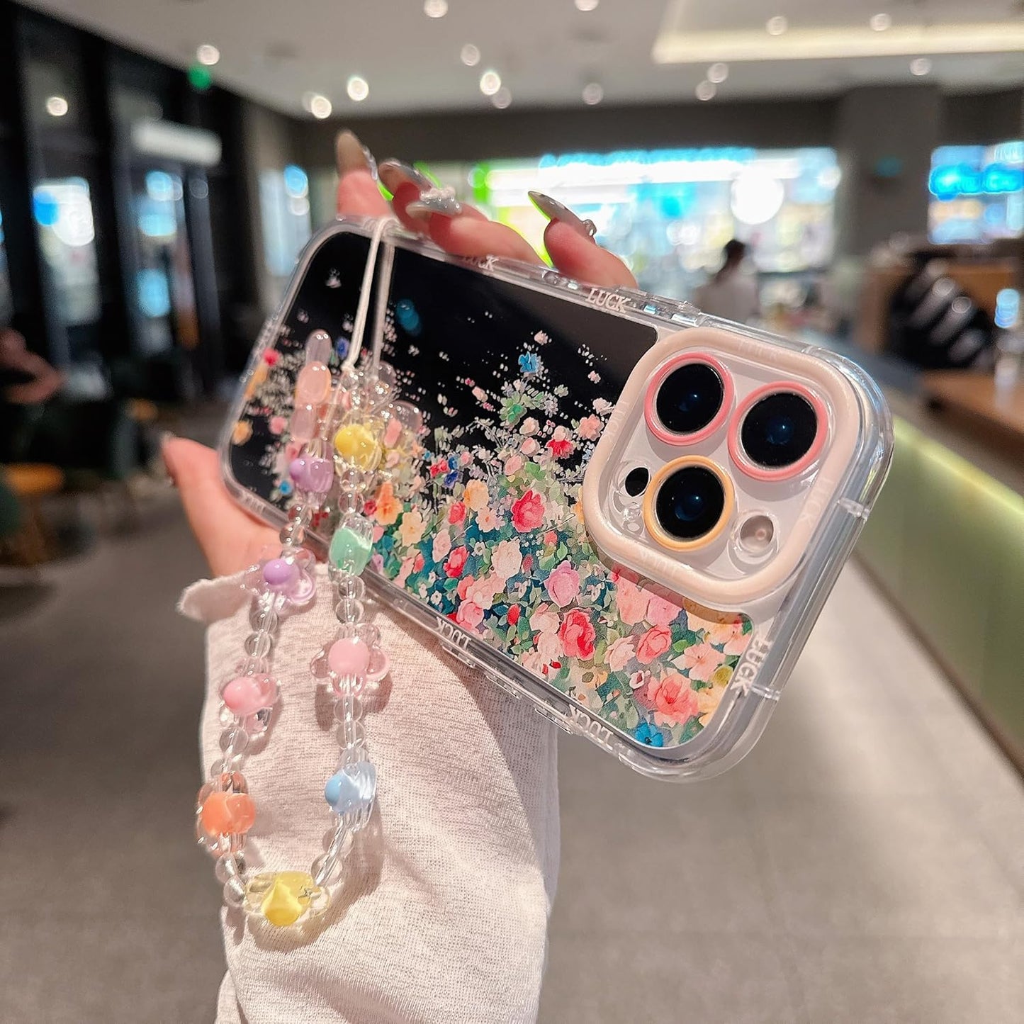 Pretaco Color Flowers Pattern Phone Case – Shockproof TPU, Cute & Stylish