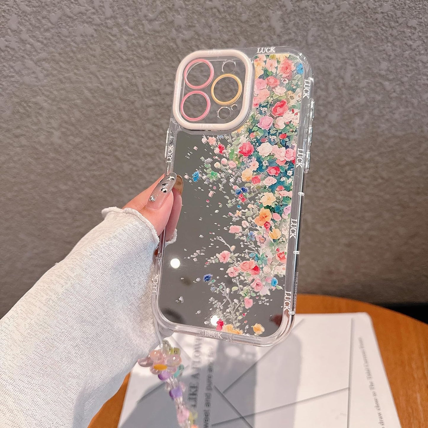 Pretaco Color Flowers Pattern Phone Case – Shockproof TPU, Cute & Stylish
