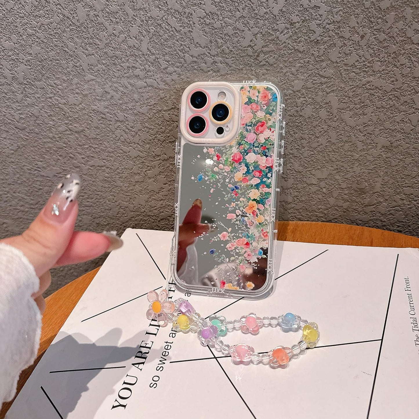 Pretaco Color Flowers Pattern Phone Case – Shockproof TPU, Cute & Stylish
