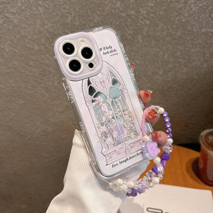 Pretaco Light Purple Pattern Phone Case – Shockproof TPU, Cute & Stylish