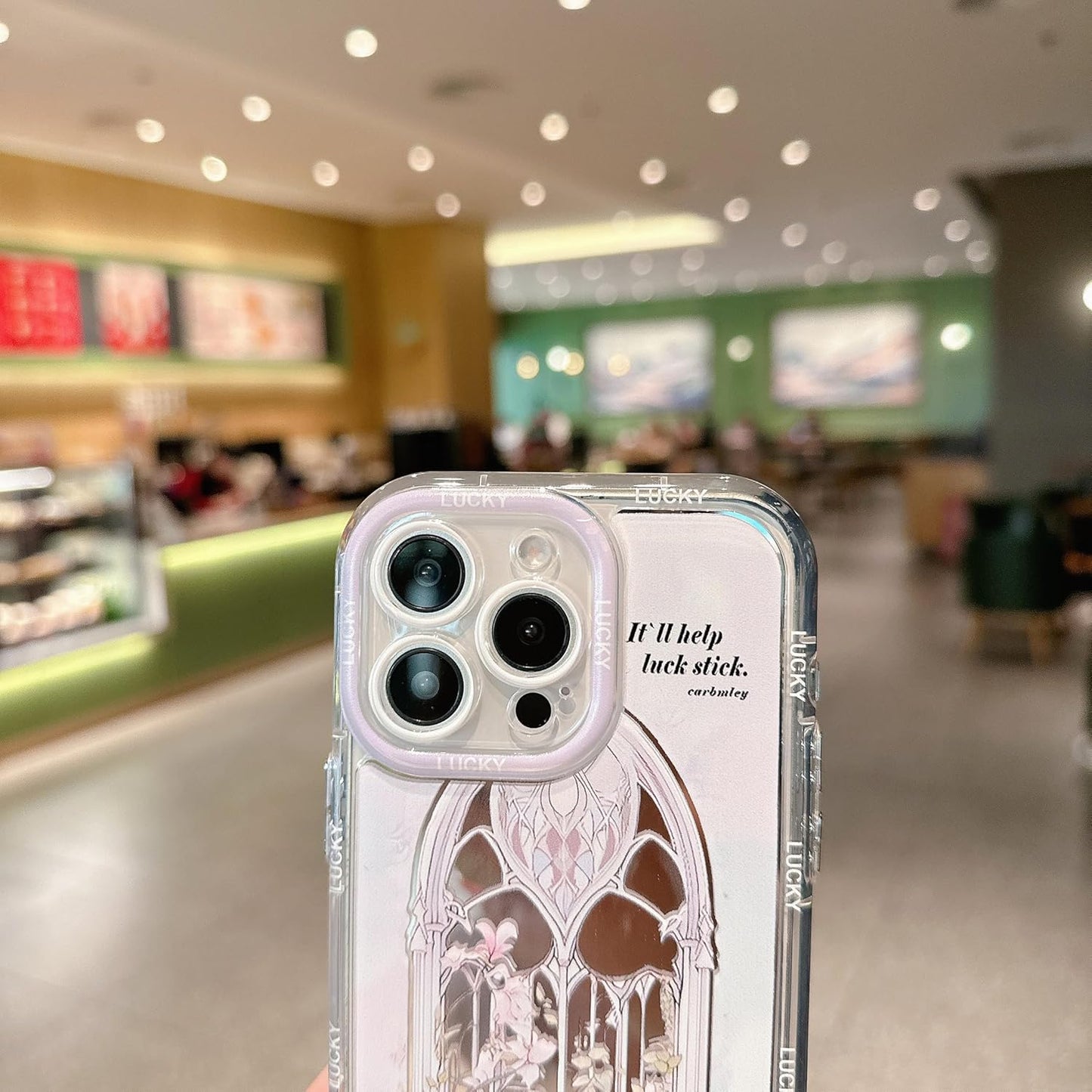 Pretaco Light Purple Pattern Phone Case – Shockproof TPU, Cute & Stylish