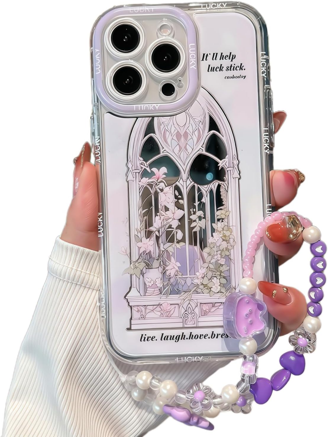 Pretaco Pink Flowers Pattern Phone Case – Shockproof TPU, Cute & Stylish