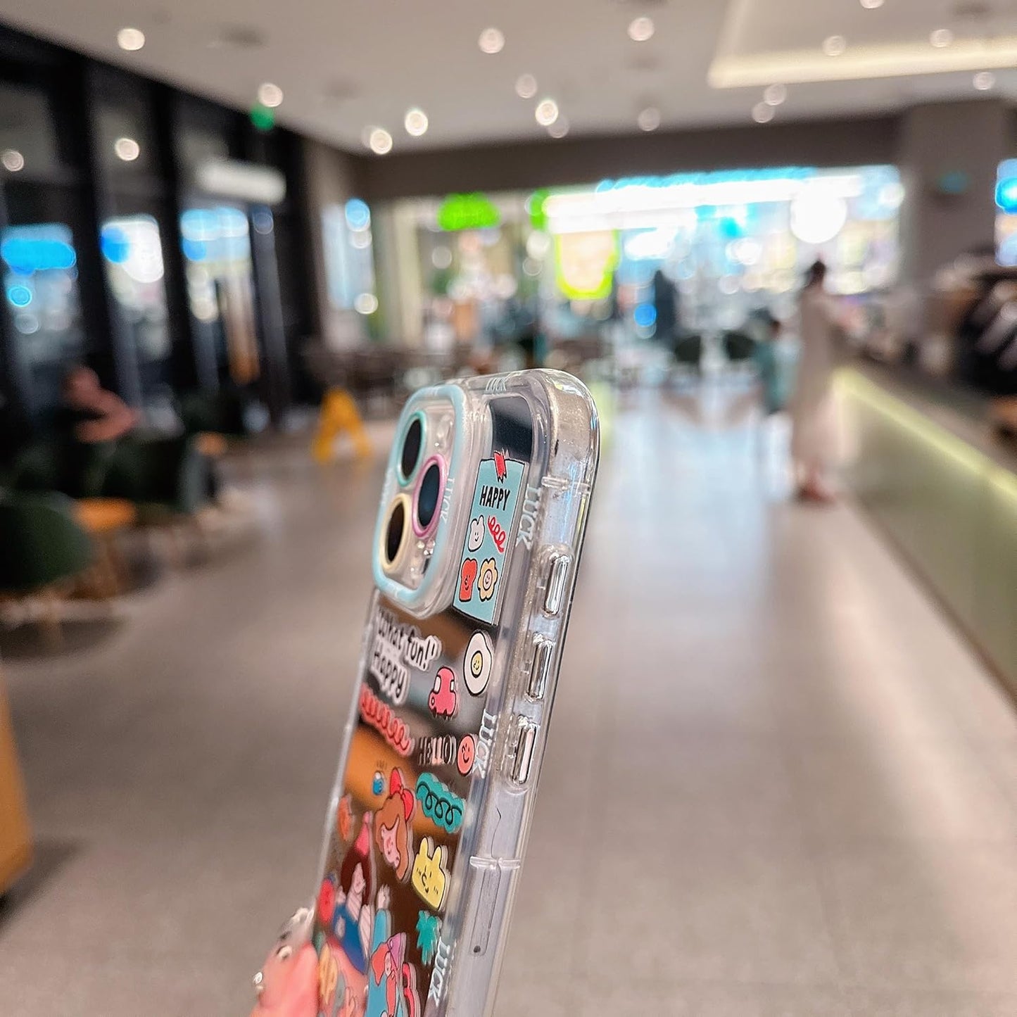Pretaco White Daisy Pattern Phone Case – Shockproof TPU, Cute & Stylish